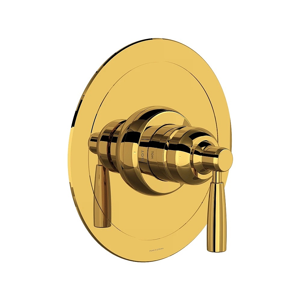 Perrin & Rowe U.THB51W1LS-ULB Holborn™ 1/2" Pressure Balance Trim - Unlacquered Brass