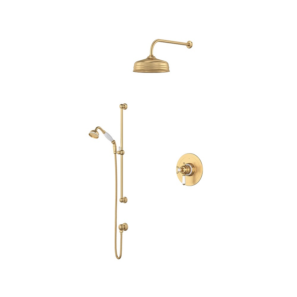 Perrin & Rowe U.TKIT323EWSEG Shower Kit 323 Trim - Satin English Gold