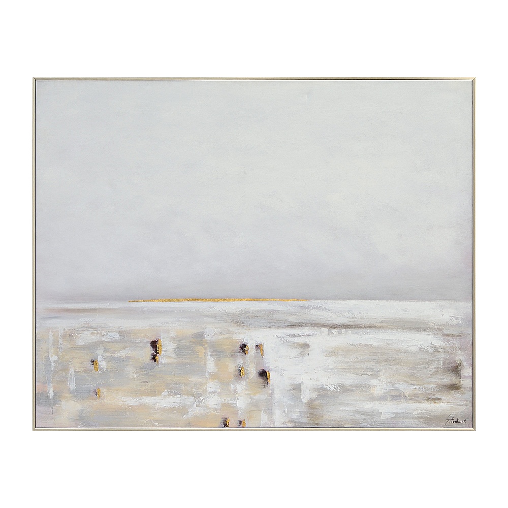 Renwil OL2106 Lynx 50" Wide Canvas Art - Grey