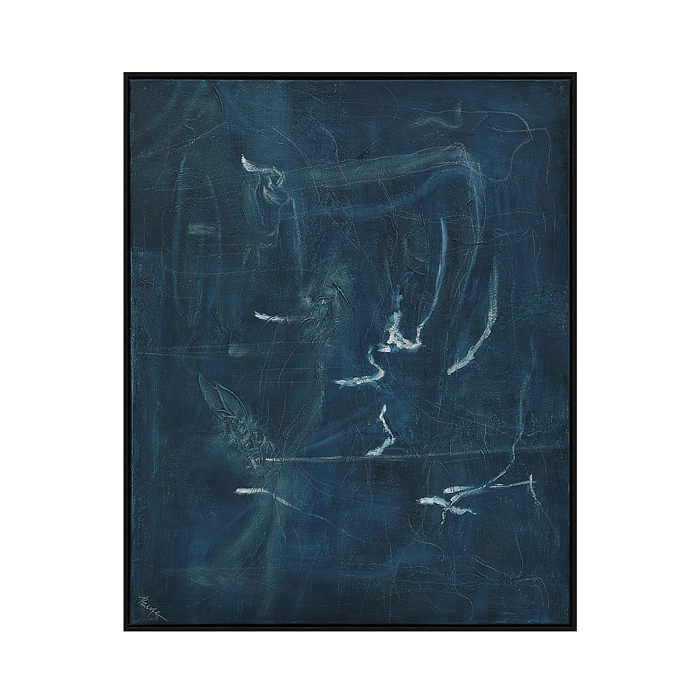 Renwil OL2271 Gemma 40" Wide Canvas Art with Wood Frame - Black