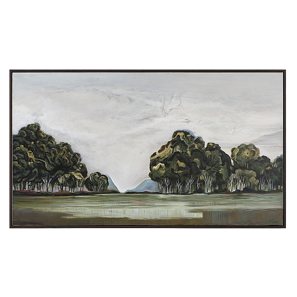 Renwil OL2180 Malika 40" H x 70" W Canvas Art - Green