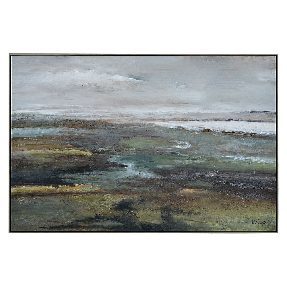 Renwil OL1961 Sprucer 40" Wide Canvas Art - Yellow
