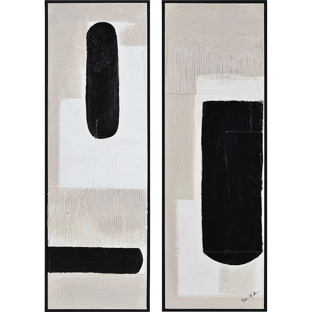 Renwil OL2122 Dragoni 15" Wide Canvas Art - Black