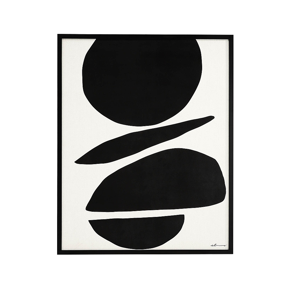 Renwil PA0036 Cercola 45" Wide Wall Art - Black