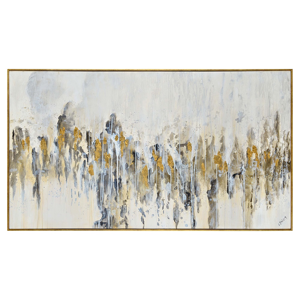 Renwil OL1718 Kobi 40" Wide Canvas Art - Gold