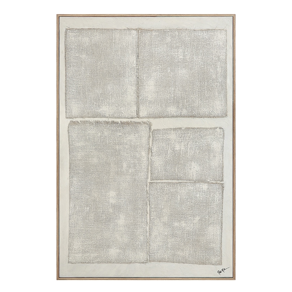 Renwil W6745 Picardy 60.3" Wide Wall Art with Wood Frame - Oak