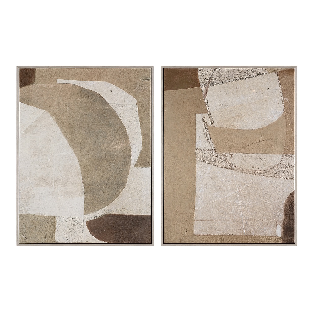Renwil OL2246 Alcea 40" H x 30" W Canvas Art - (2 Piece Set)