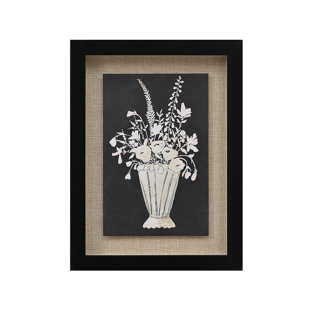 Renwil PA0052 Tecoma 9" Wide Wall Decor - Matte Black