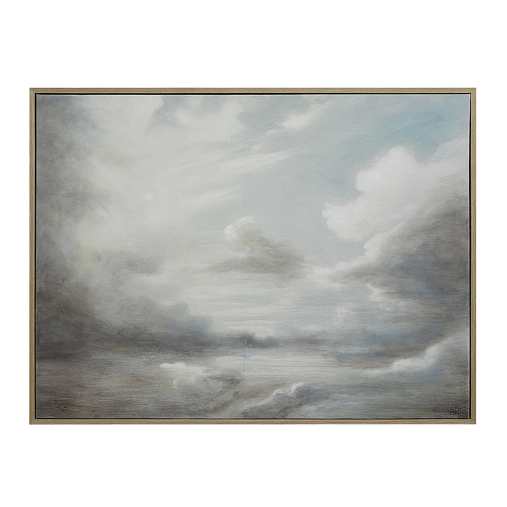Renwil OL2194 Anse 36" H x 48" W Canvas Art - White