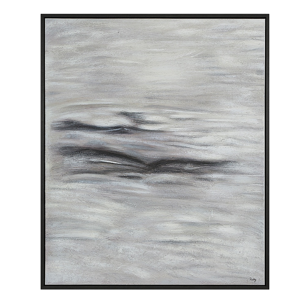 Renwil OL2187 Baelish 60" H x 50" W Canvas Art - Grey