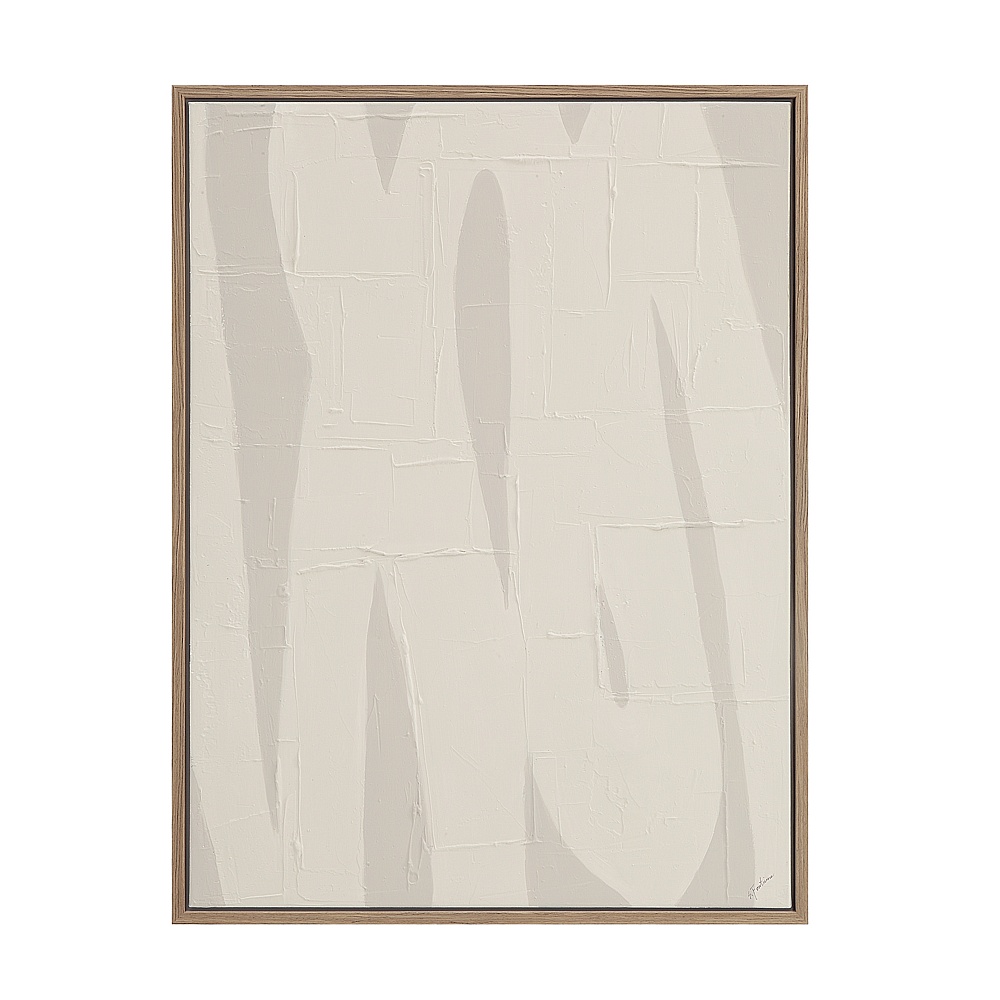 Renwil OL2138 Allegra 36.1" Wide Canvas Art with Wood Frame - Oak
