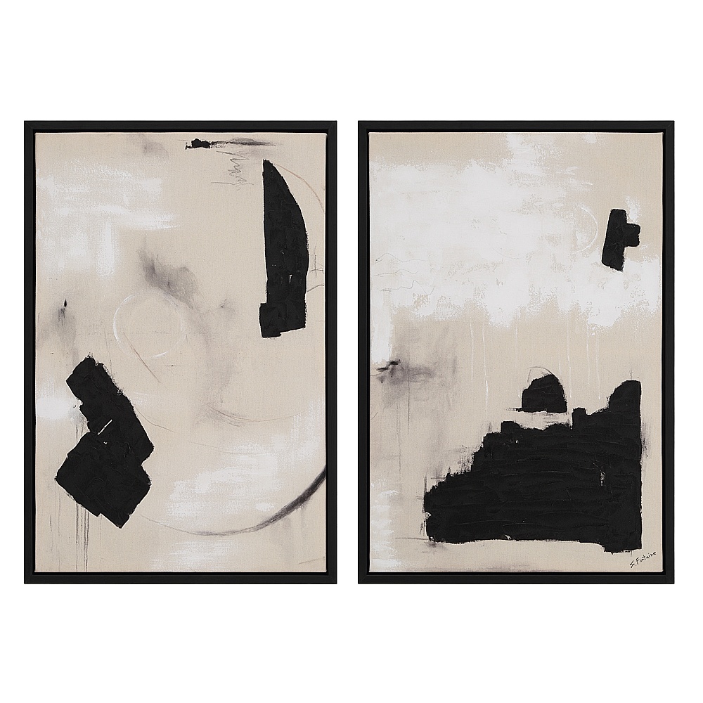 Renwil OL2146 Asia 24" Wide Canvas Art with Wood Frame - Painted Black