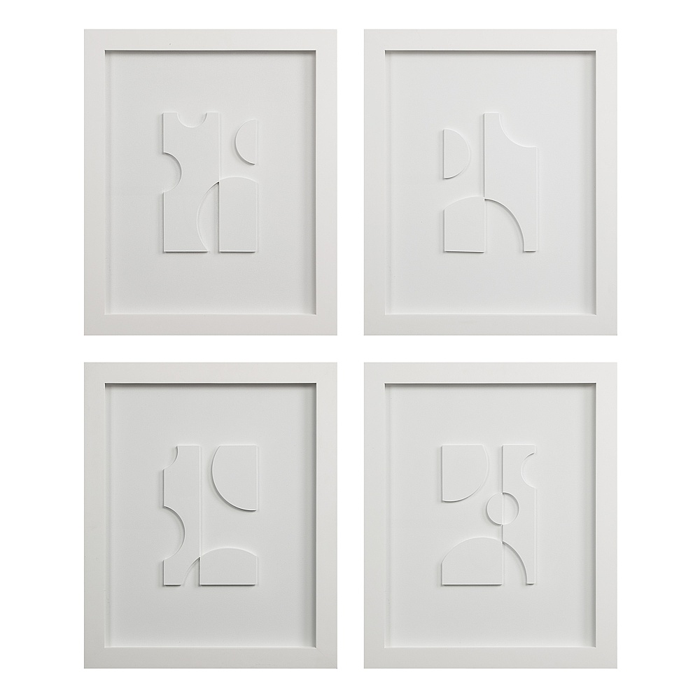Renwil W6760 Ispra 19" Wide Wall Decor - Matte White