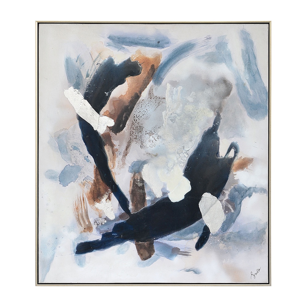 Renwil OL2100 Antofalla 36" Wide Canvas Art - Blue