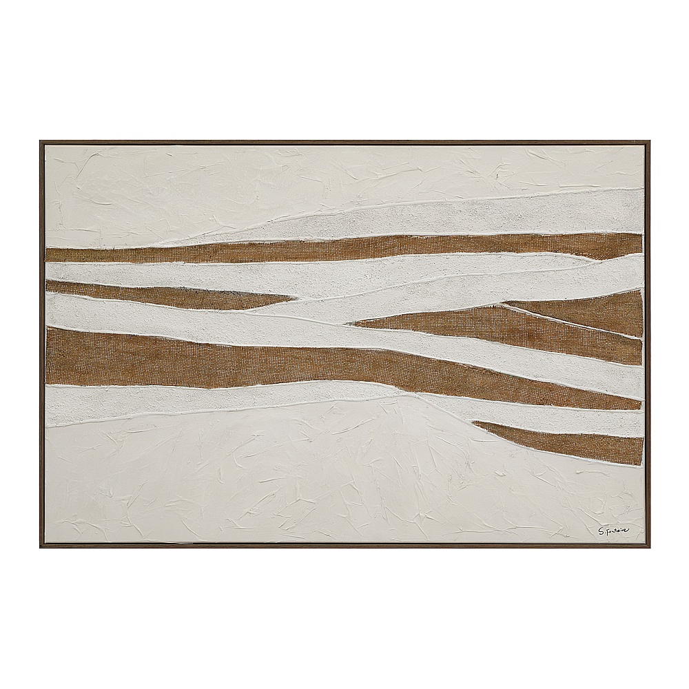 Renwil OL2330 Muralis 60" Wide Canvas Art with Wood Frame - Dark Oak
