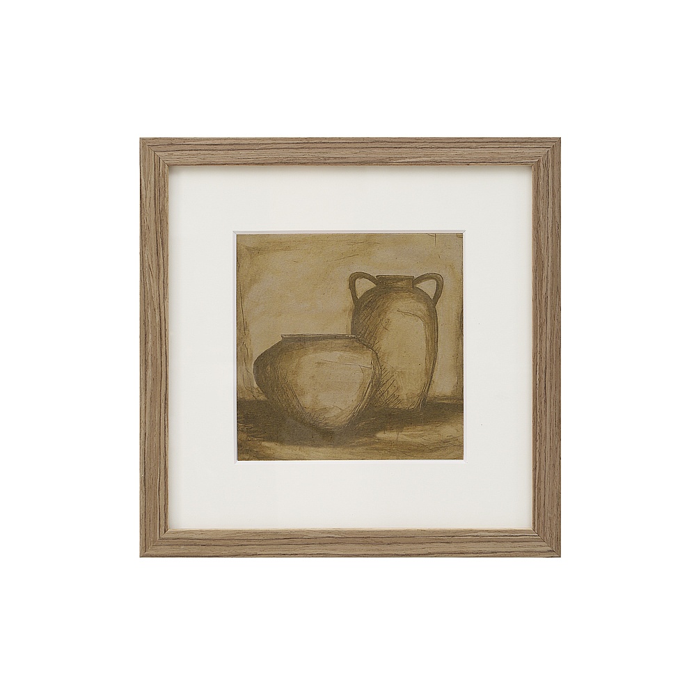 Renwil PA0054 Vetro 12" Wide Wall Decor - Medium Walnut