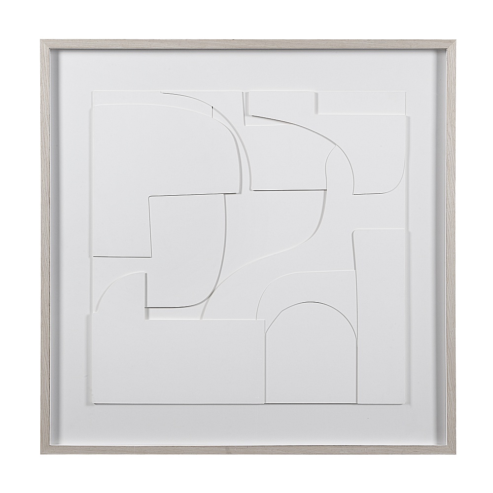 Renwil W6773 Stardust 48" Wide Wall Art - Matte White