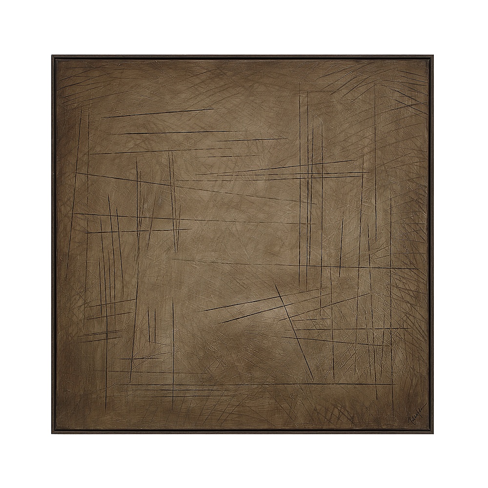 Renwil OL2275 Alaric 50" Wide Canvas Art with Wood Frame - Black Oak
