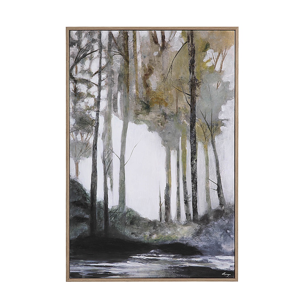 Renwil OL2133 Catania 40" Wide Canvas Art - Grey