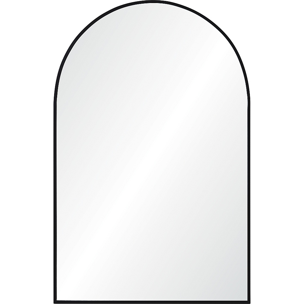 Renwil MT2451 Waren 36" Tall Arch Wall Mirror - Black
