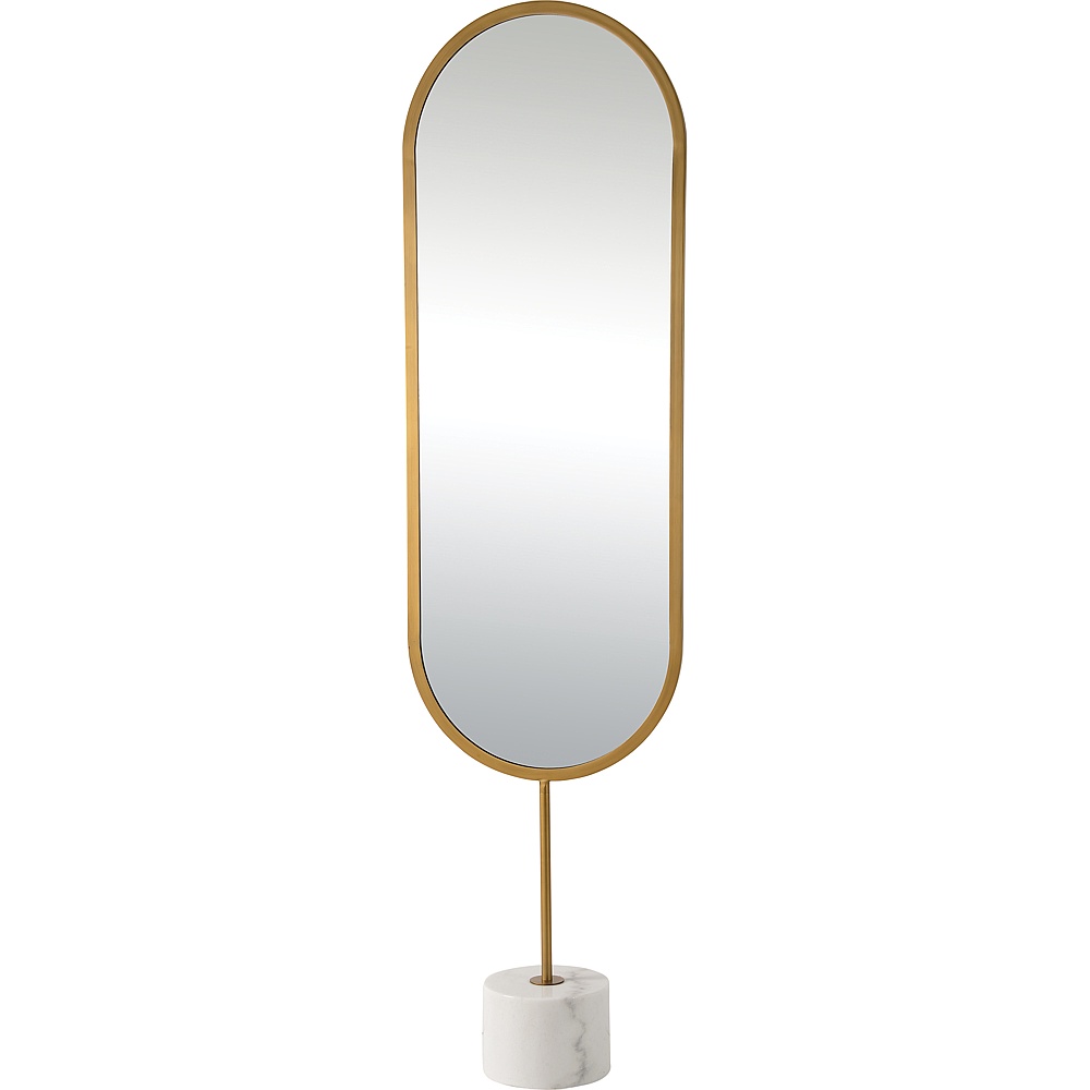 Renwil MT2341 Taio 70" Tall Oval Wall Mirror - Yellow