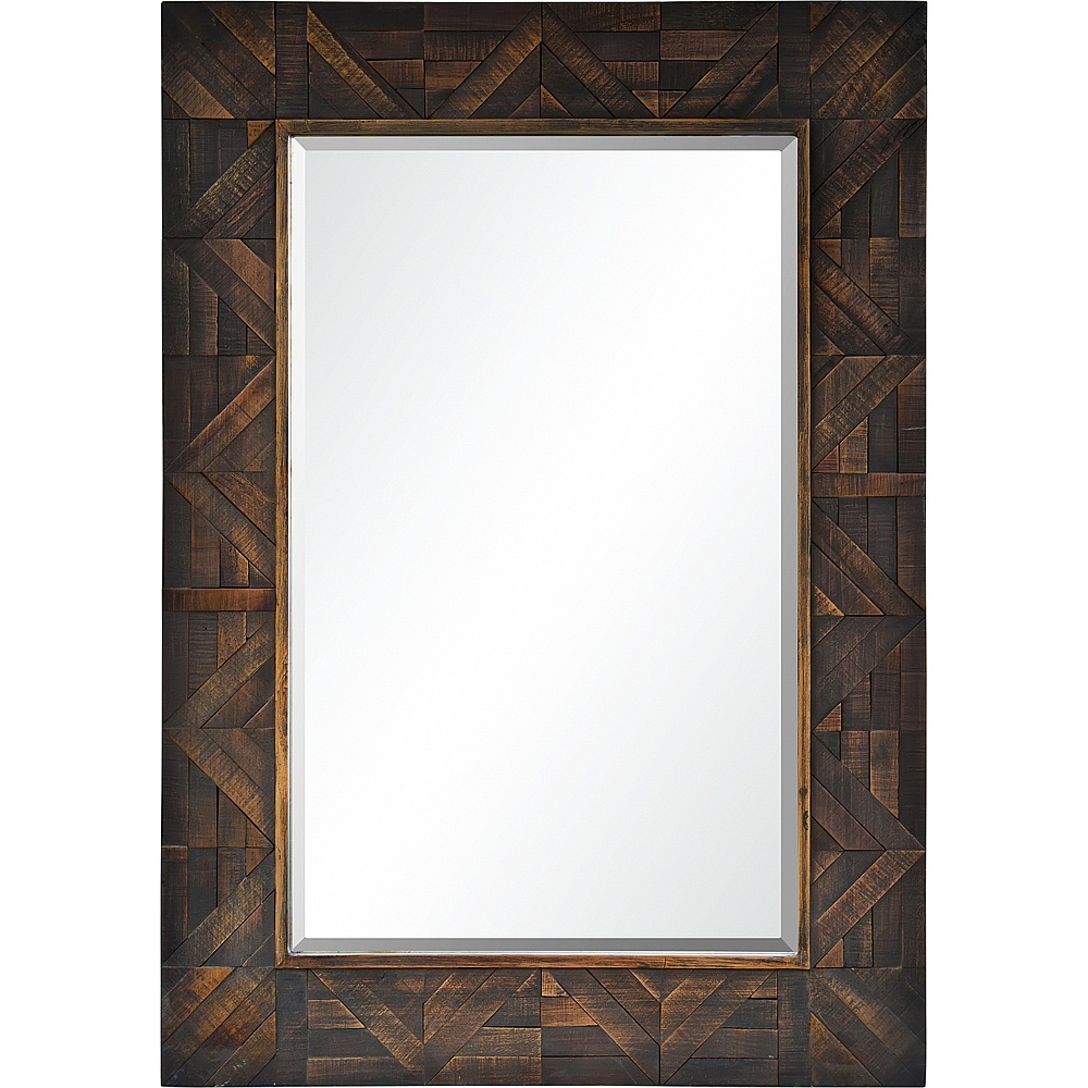 Renwil MT2201 Madden 42" Tall Rectangle Wall Mirror - Brown
