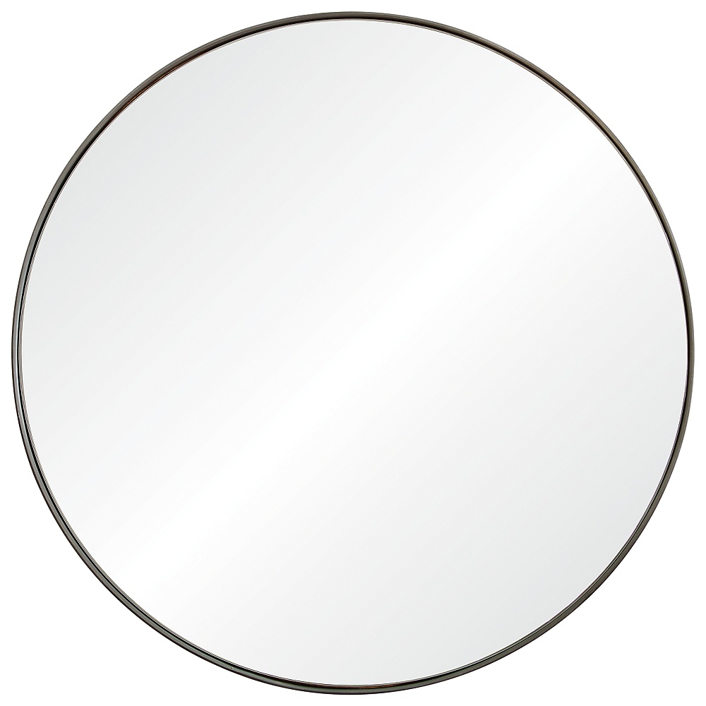 Renwil MT1822 Lester 30" Tall Round Wall Mirror - Grey