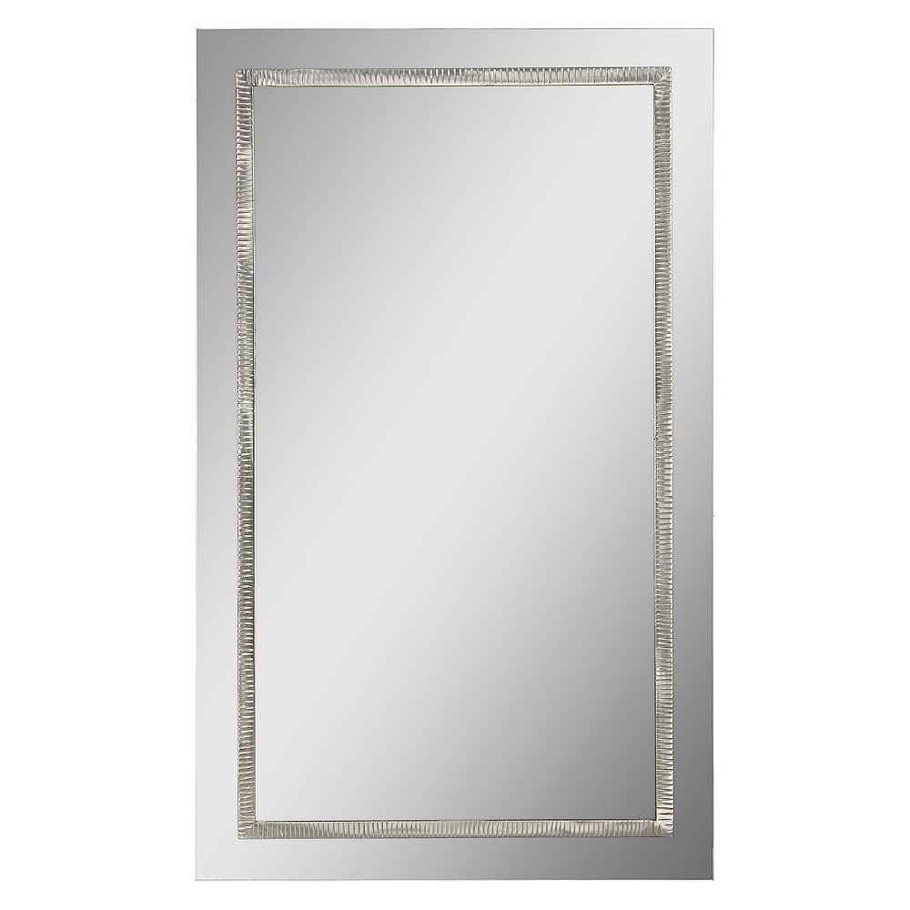 Renwil MT1123 Stanton 24" Tall Rectangle Wall Mirror - Grey