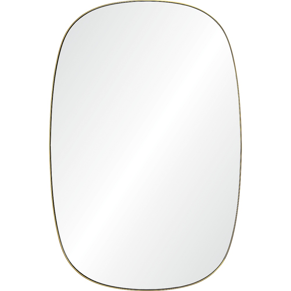 Renwil MT2523 Gallegos 36" Tall Rectangle Wall Mirror - Yellow