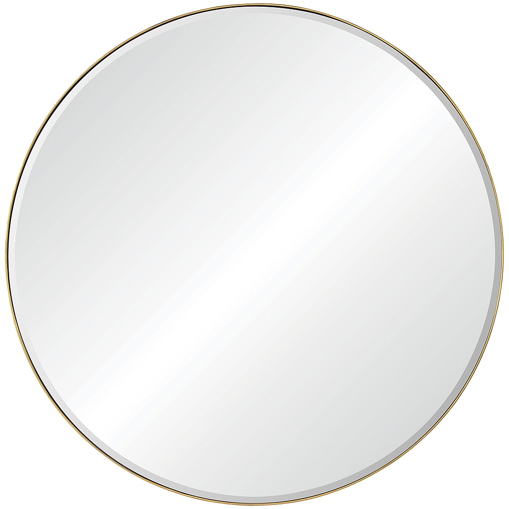 Renwil MT2347 Thallo 48" Tall Round Wall Mirror - Yellow