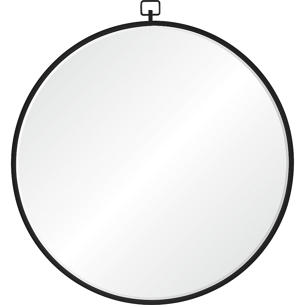 Renwil MT2463 Rayden 38.5" Tall Round Wall Mirror - Black