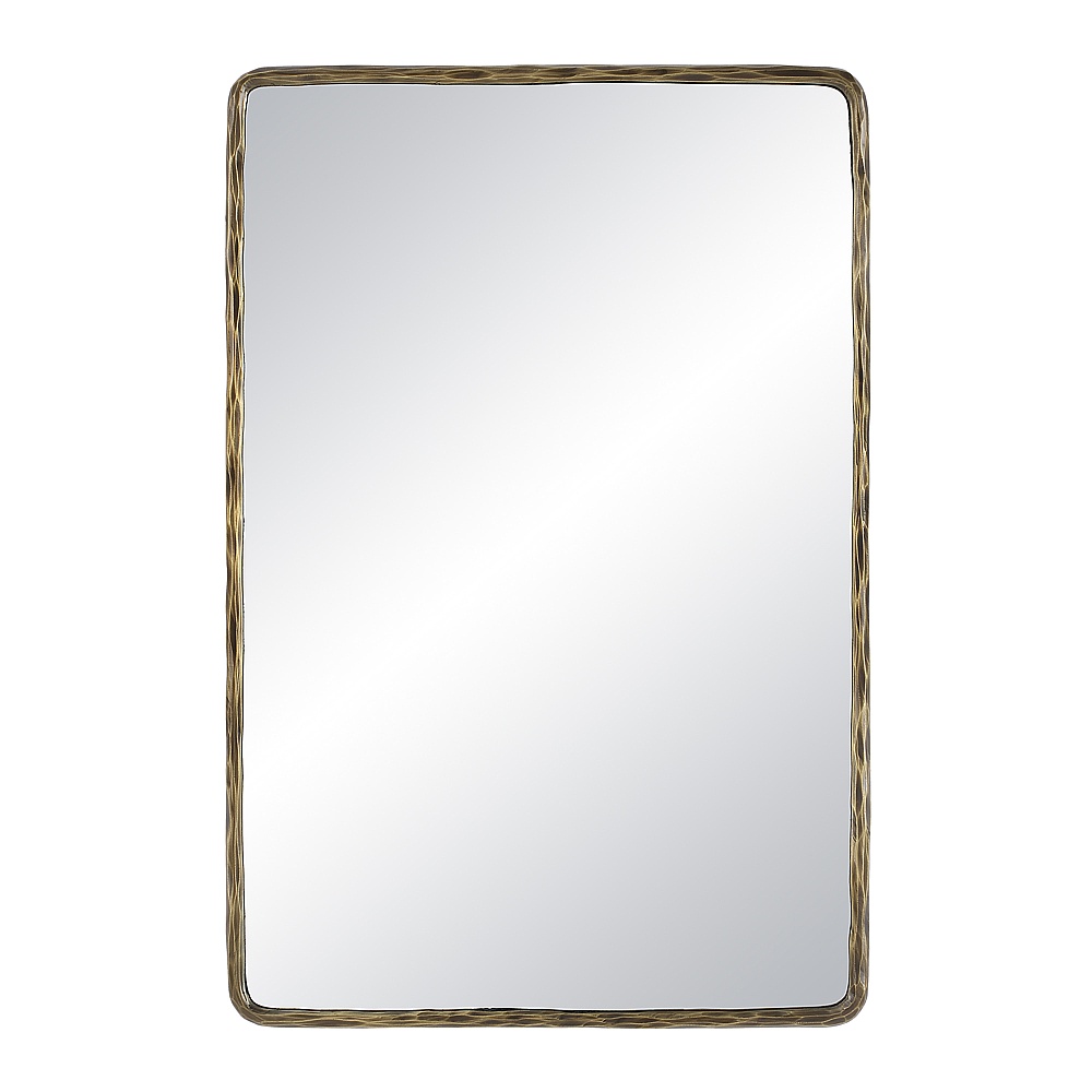 Renwil MT2675 Ivory 36" Tall Rectangle Wall Mirror - Yellow