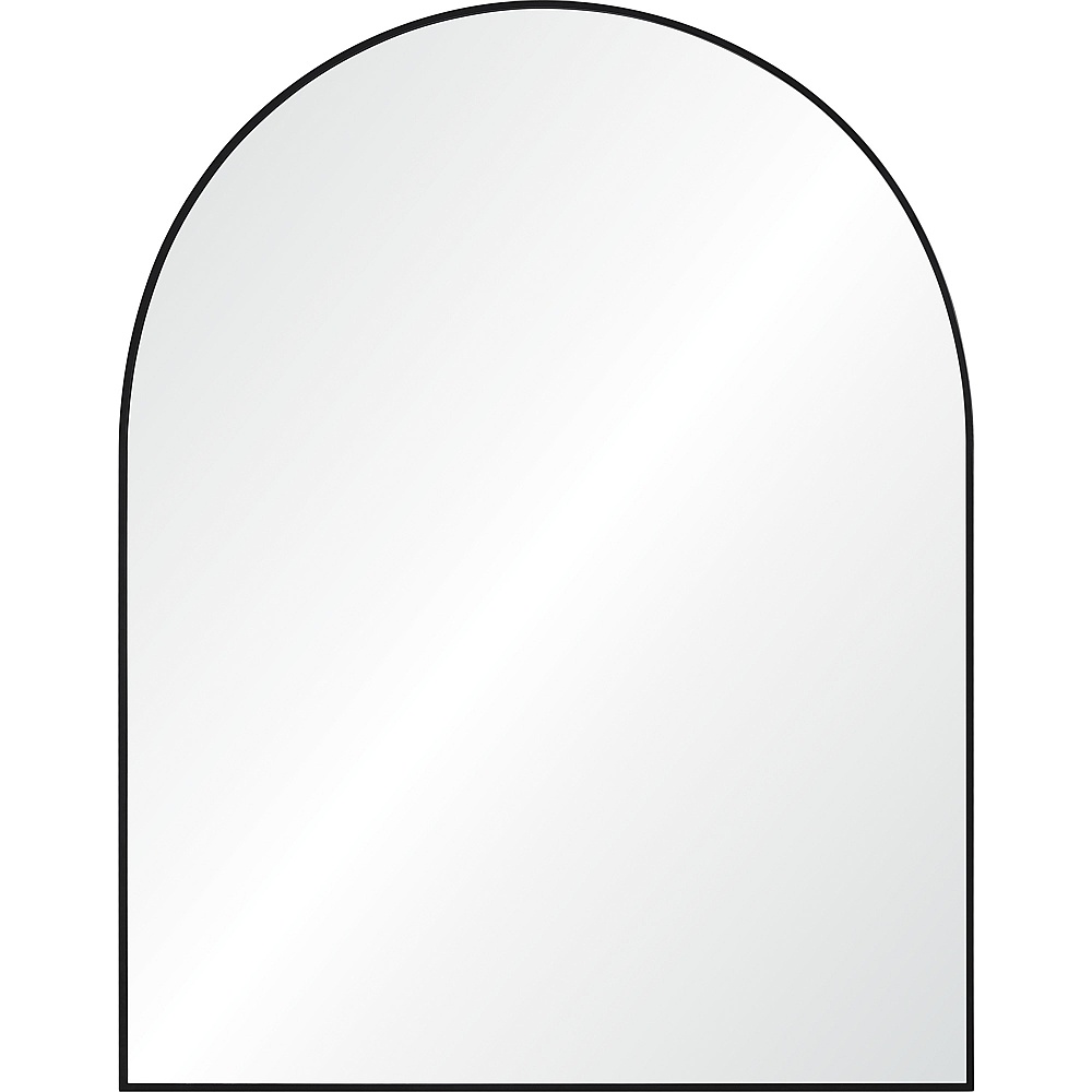 Renwil MT2525 Lamia 50" Tall Arch Wall Mirror - Black