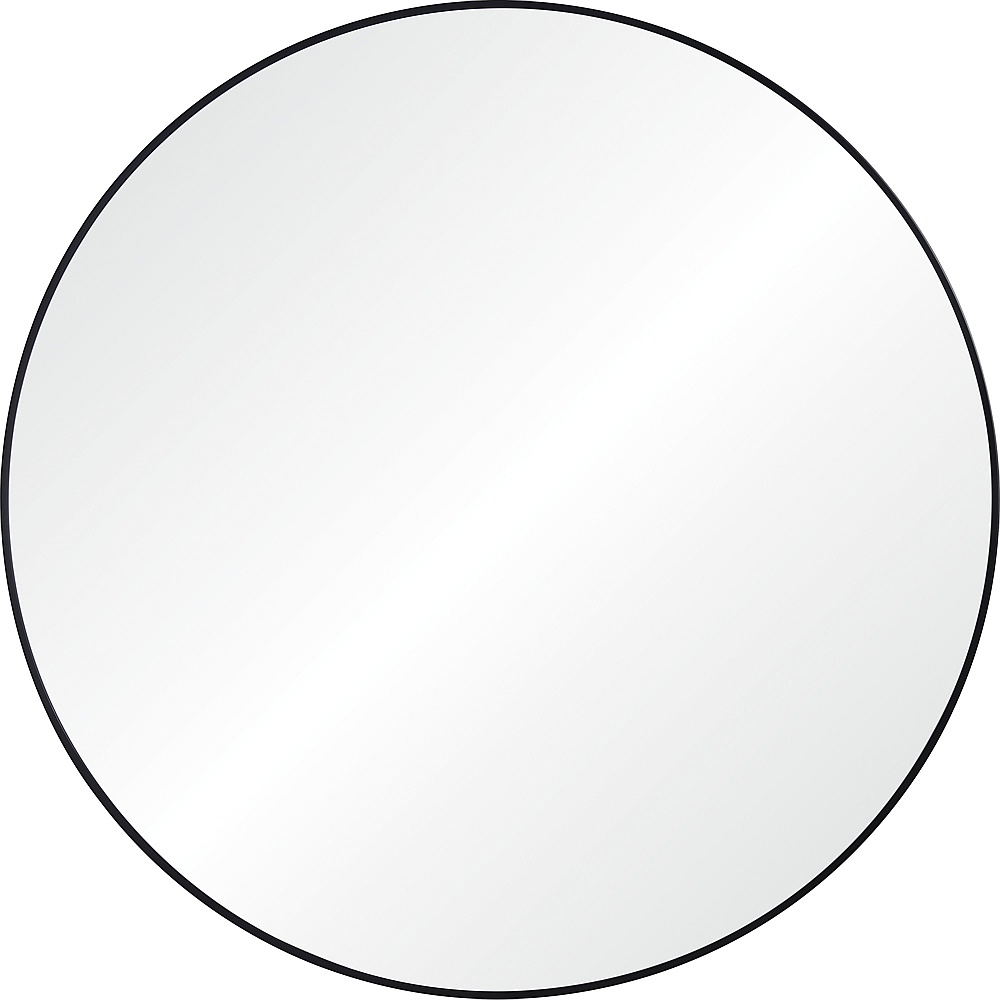Renwil MT2530 Sami 48" Tall Round Wall Mirror - Black