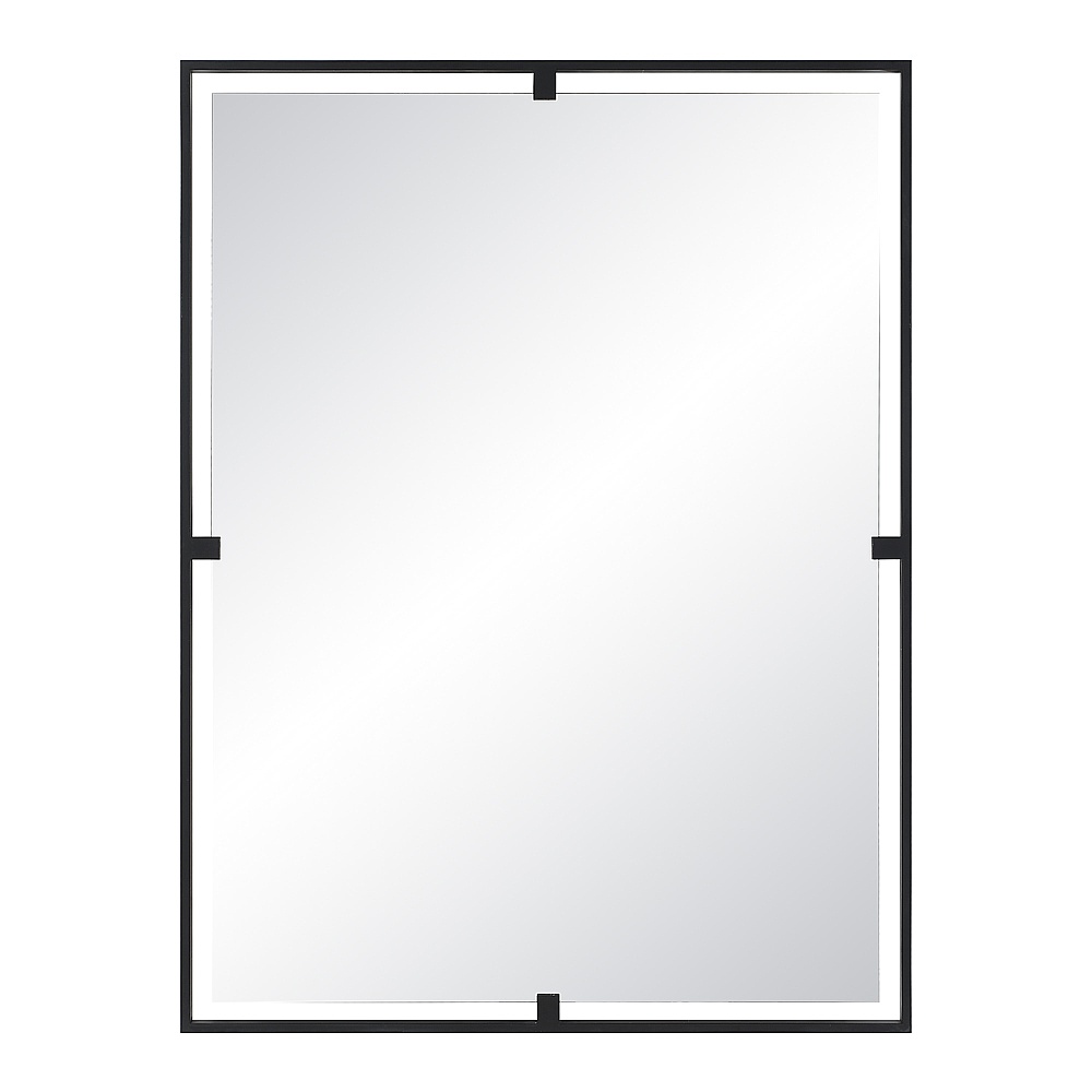 Renwil MT2669 Marco 40" Tall Rectangle Wall Mirror - Black