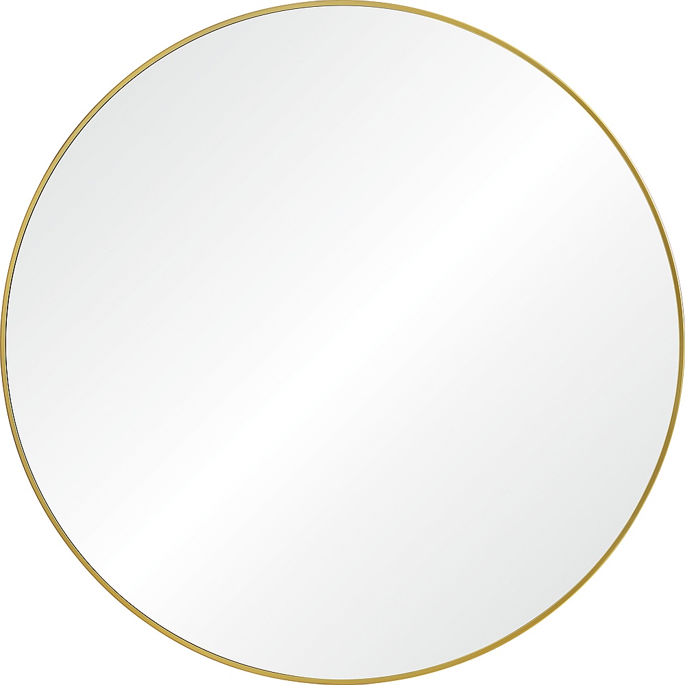 Renwil MT2532 Fragoso 48" Tall Round Wall Mirror - Yellow