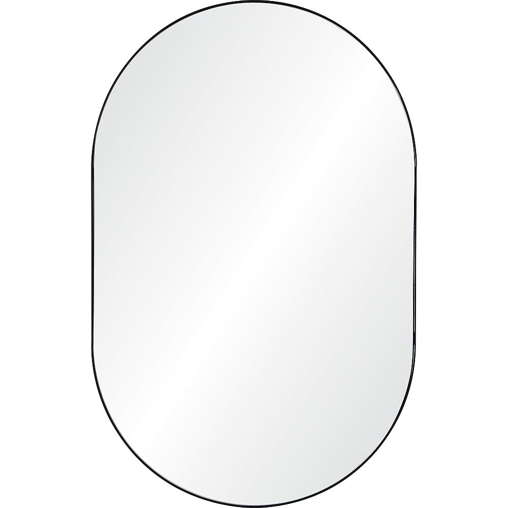 Renwil MT2394 Webster 40" Tall Oval Wall Mirror - Black
