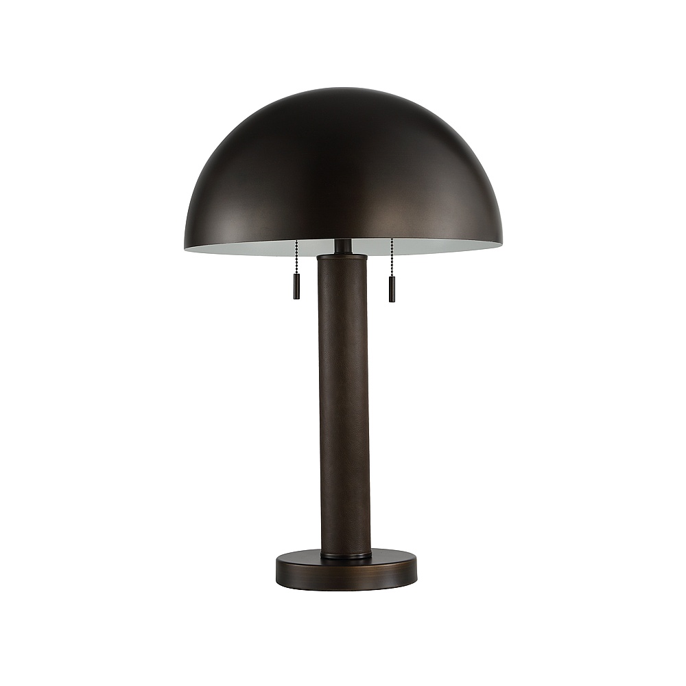 Renwil LPT1440 Incanta 23" Tall Dark Bronze Iron Table Lamp with Dome Iron Shade