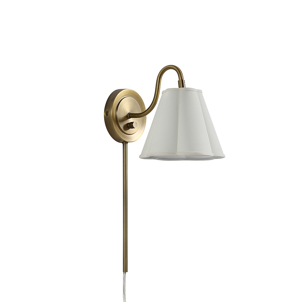 Renwil WS177 Arielle 19.25" Antique Brushed Brass 1-Light Wall Sconce