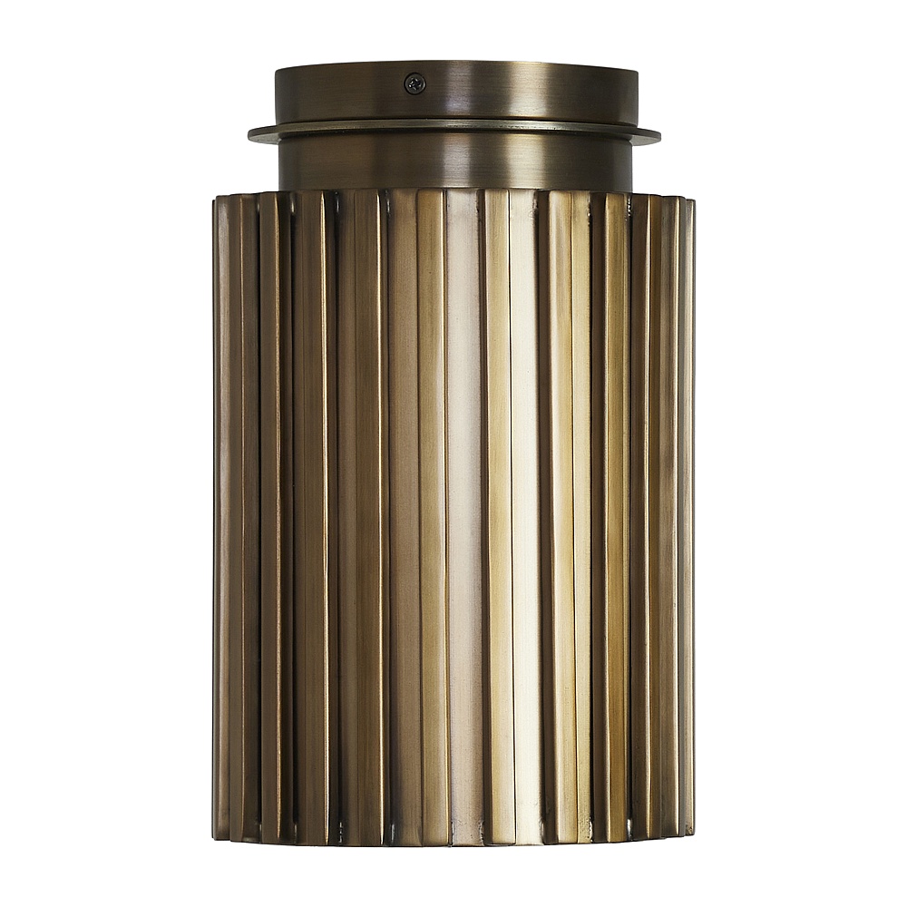 Renwil LPC4515 Fenice 7" 1-Light Flush Mount - Dark Antique Brushed Brass
