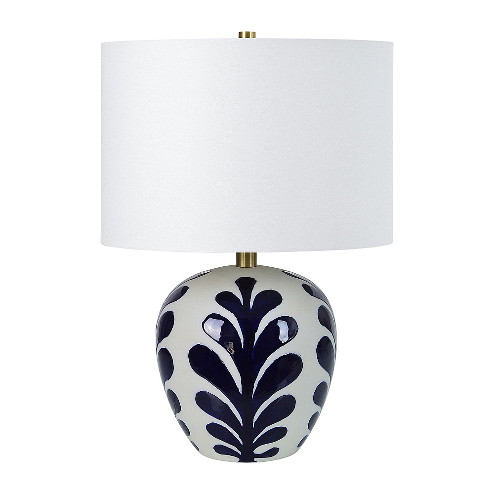 Renwil LPT1224 Darina 19.25" Length Table Lamp - Off-White and Navy