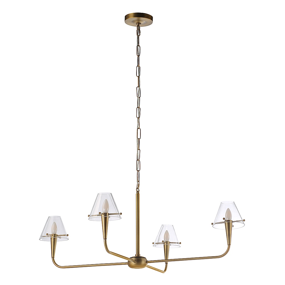 Renwil LPC4498 Maite 78" Height Ceiling Fixture - Plated Dark Antique Brushed Brass