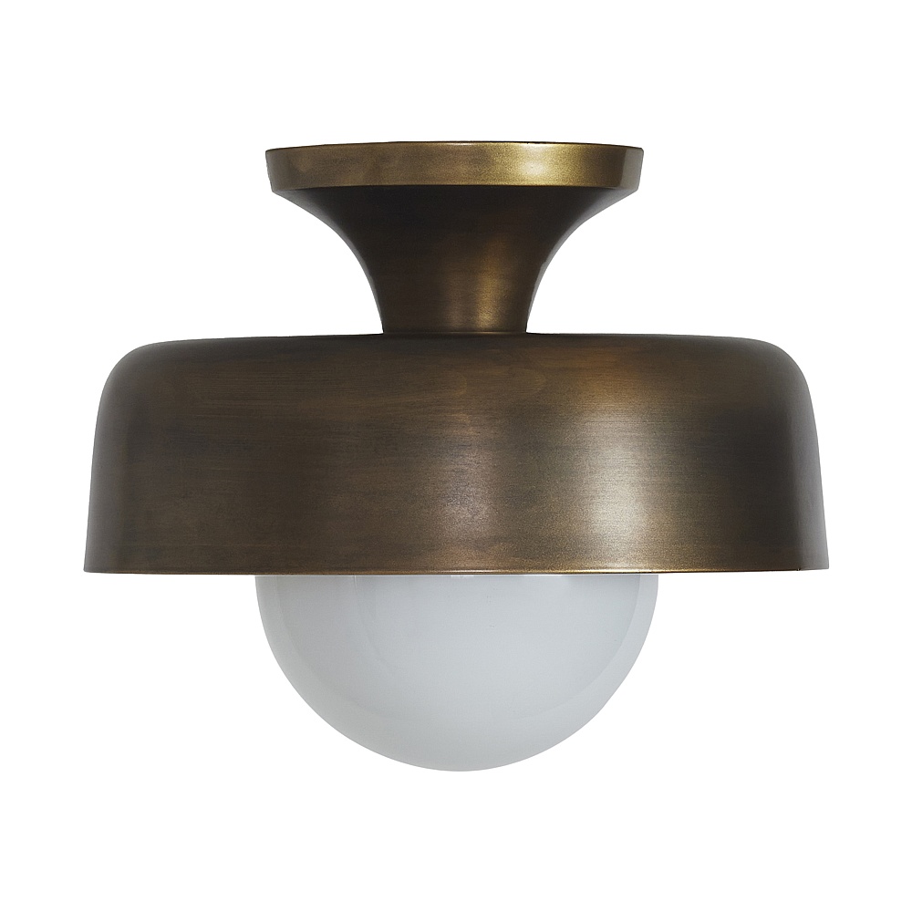 Renwil LPC4513 Flare 11" 1-Light Flush Mount - Aged Brass