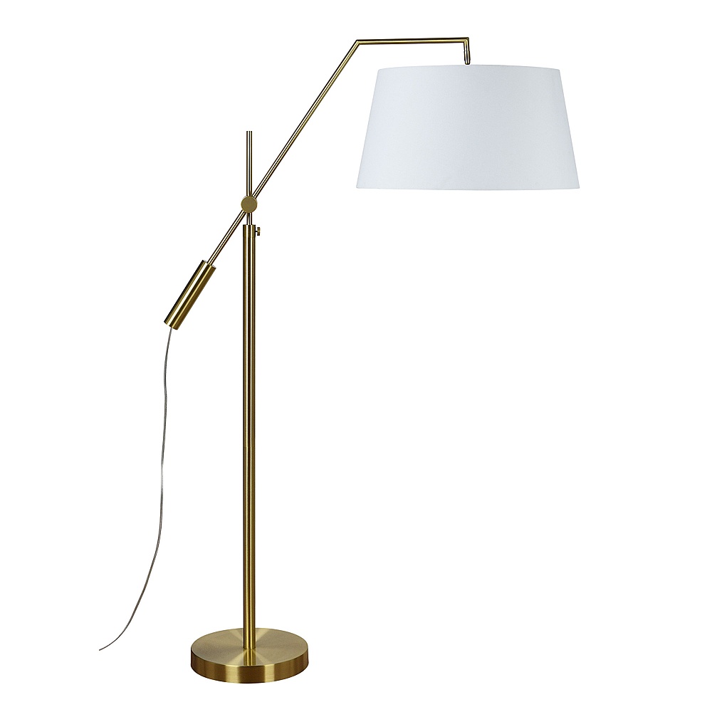 Renwil LPF3148 Claire 70" Length Floor Lamp - Satin Brass