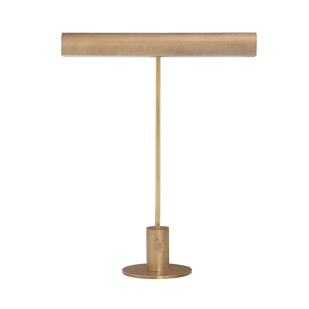 Renwil LPT1428 Storn 20.25" Tall Vintage Brass Iron Table Lamp with Tube Iron Shade