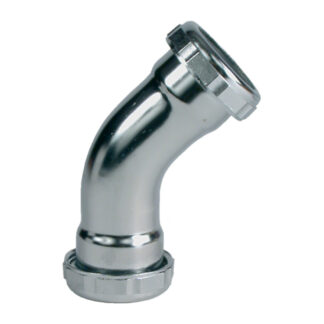 Lyncar 13928 1-1/4" x 45° 20-Gauge Elbow - Chrome