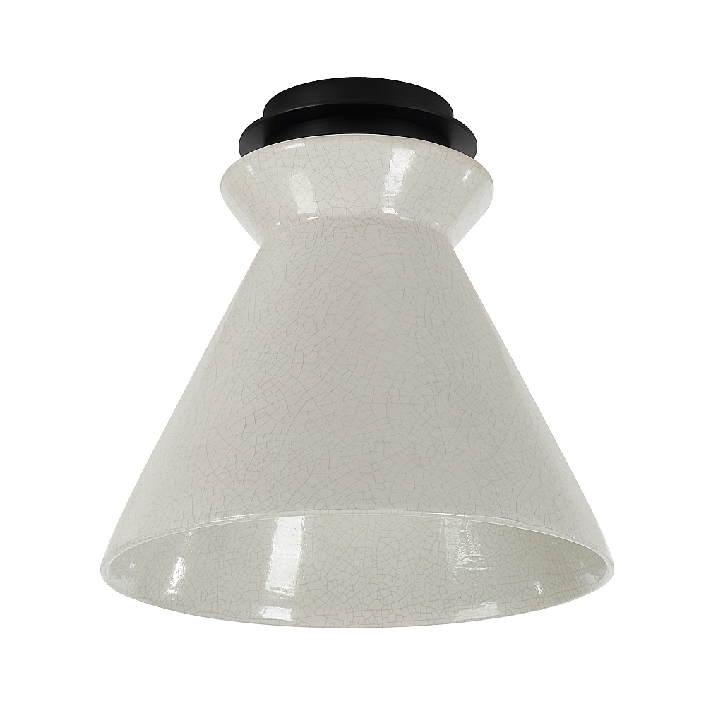 Renwil LPC4505 Sebastian 12.25" 1-Light Flush Mount - Crackel White