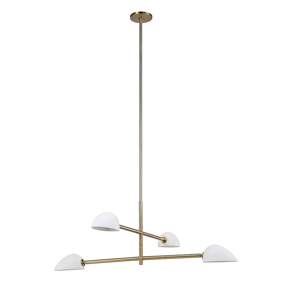 Renwil LPC4473 Tulla 40" Wide 4-Light Chandelier - Champagne