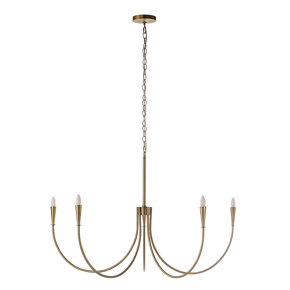 Renwil LPC4497 Luzon 90" Height Ceiling Fixture - Plated Dark Antique Brushed Brass