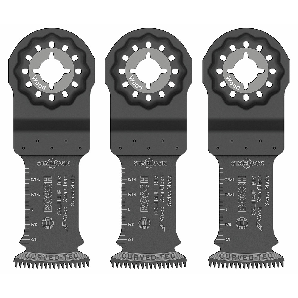 Bosch OSL114JF-3 1-1/4 In. Starlock® Oscillating Multi Tool Bi-Metal Xtra-clean Plunge Cut Blade 3 pk.
